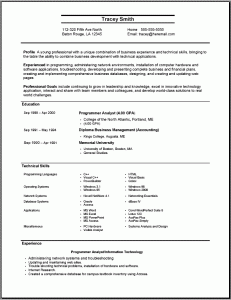 Resume Style 2012