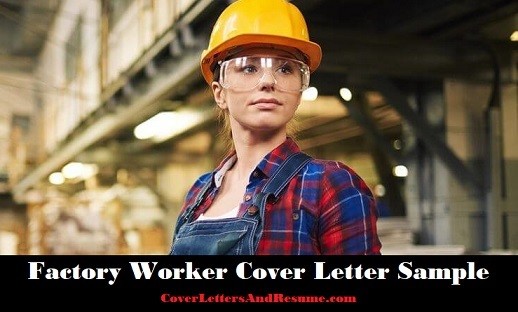 Factory Worker Cover Letter 1