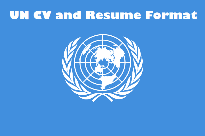United Nations Un Cv Or Resume Format And Template Clr