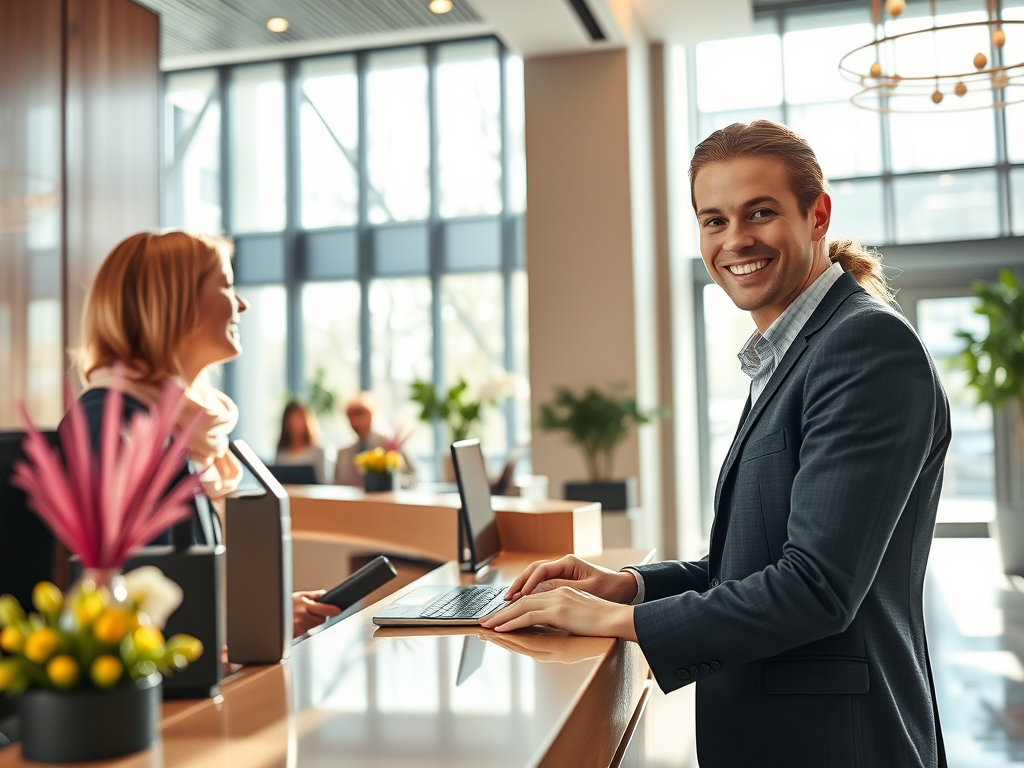 Front Desk Receptionist Cover Letter Sample - CLR